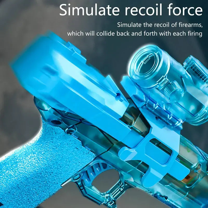 Adult and Children'S Electric Water Guns, Summervibes,Automatic High-Power Water Guns, Swimming Pool Toys,Summervibes,Beach Electric Water Guns, Realistic Muzzle Flames.